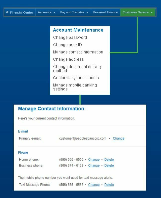 Manage Contact Info